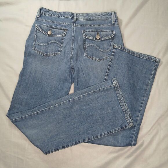 Lee Natural Bootcut Jeans Just Below Waist Denim Pockets Stretch Womens size: 10 - Picture 3 of 9